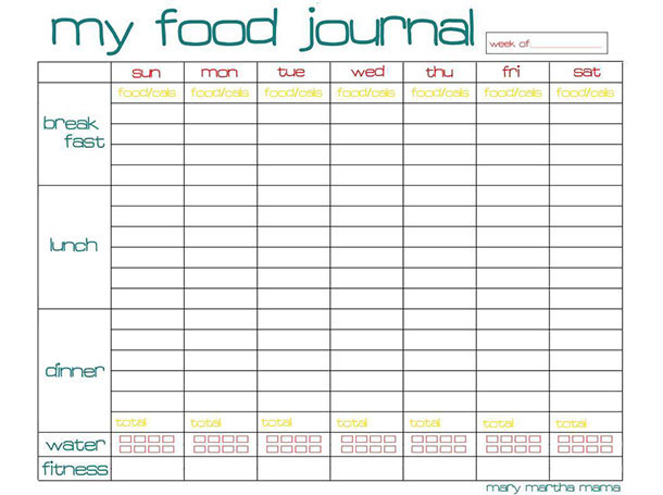 Free Diet Journal